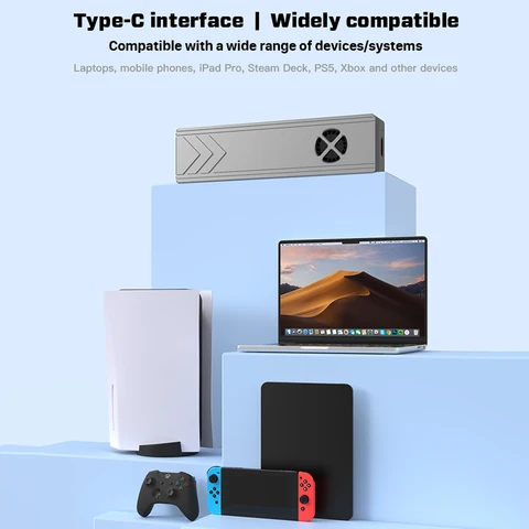 Корпус для SSD IRhasta алюминиевый с вентилятором