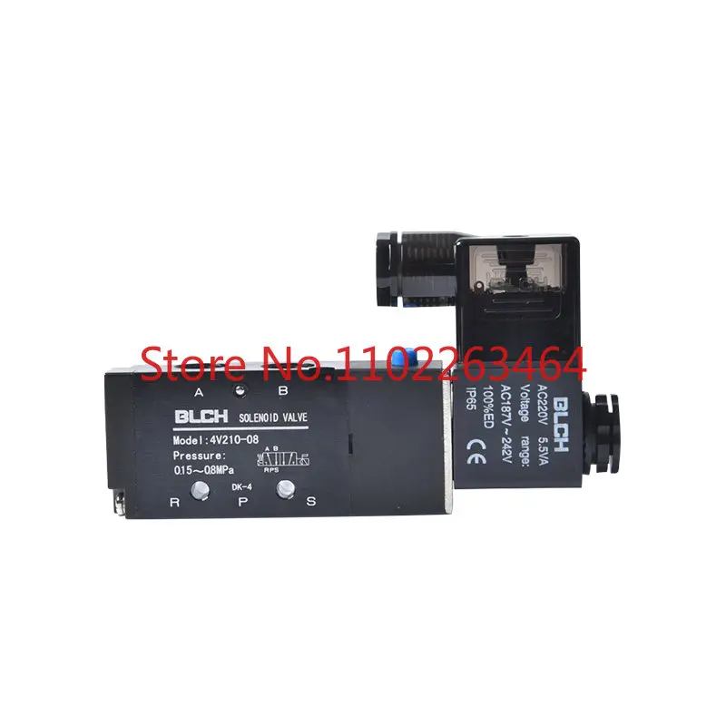 

Black Bailing solenoid valve 4V110-06 4V210-08 4V310-10 4V420-15 DC24V/220V