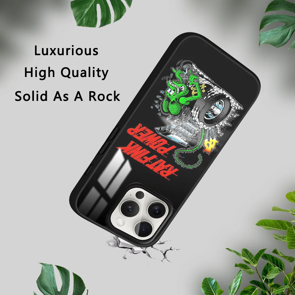 Забавный Твердый чехол для телефона R-Rat F-Fink iPhone 16 15 14 13 12 11 Pro Xs Max Mini Plus Celulares