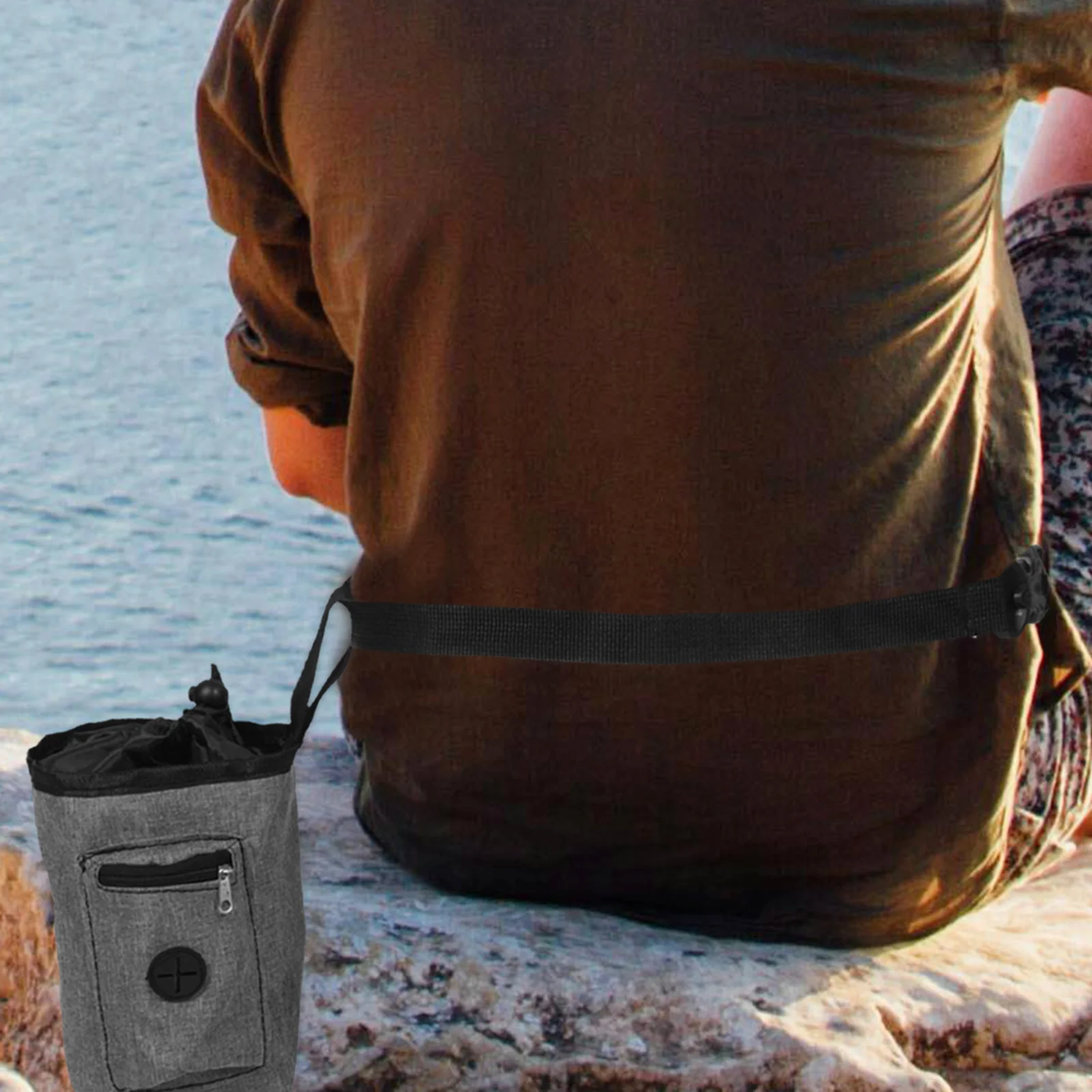 Ведро для мела скалолазание противоскользящая сумка порошка серая ткань Оксфорд