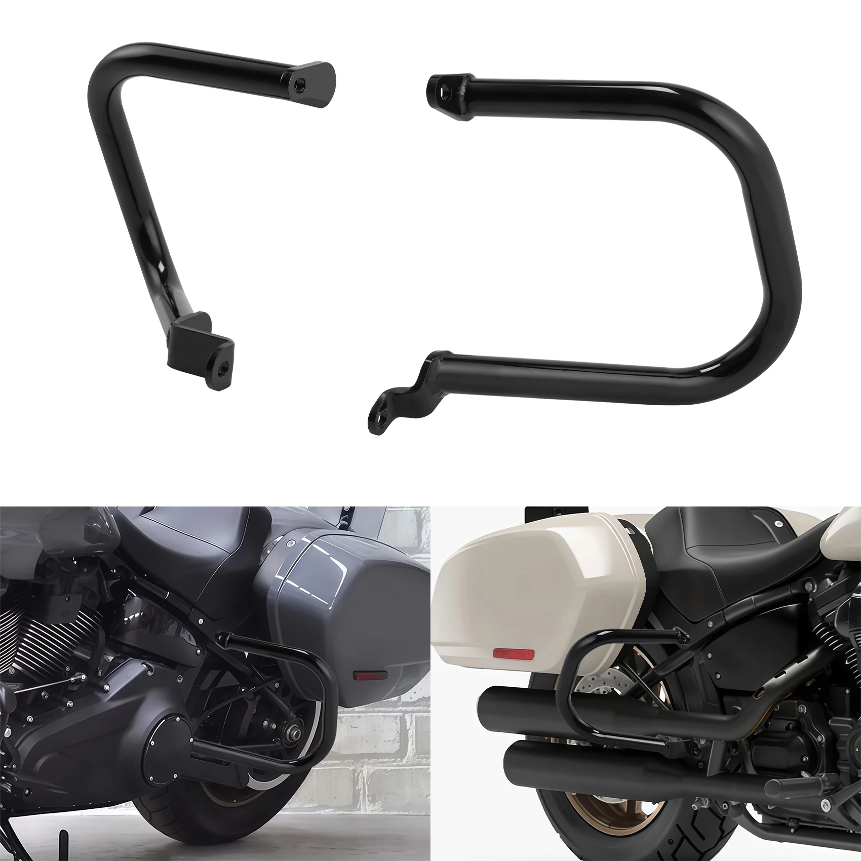 

Защитные планки для седельной сумки, пригодные для Harley Low Rider ST FXLRST 2022-2024 FXLR 2018-2020 Softail Standard Street Bob 2018-2024
