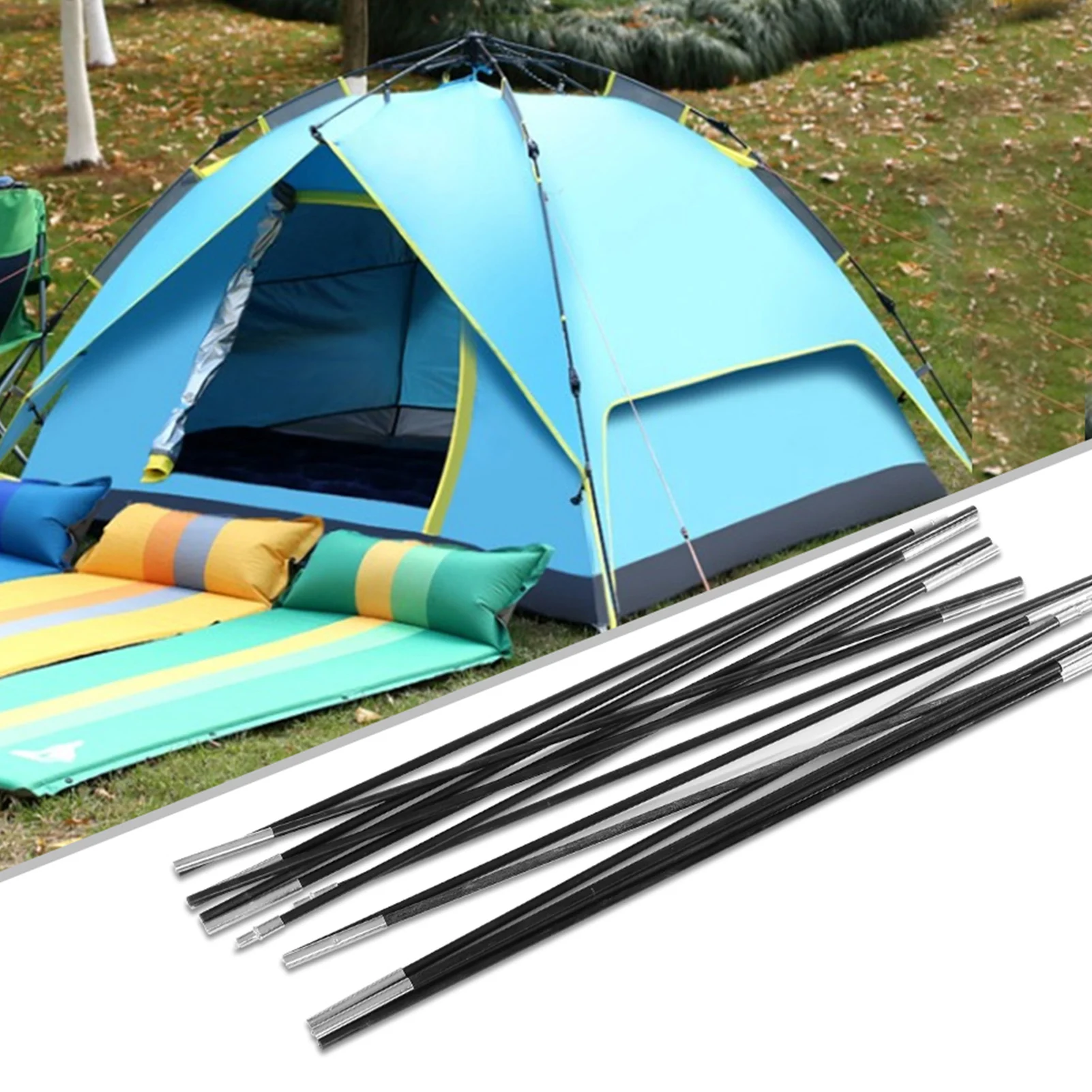 ZK40 3 96 м стекловолоконные стержни для кемпинговой палатки опорные улицы комплект