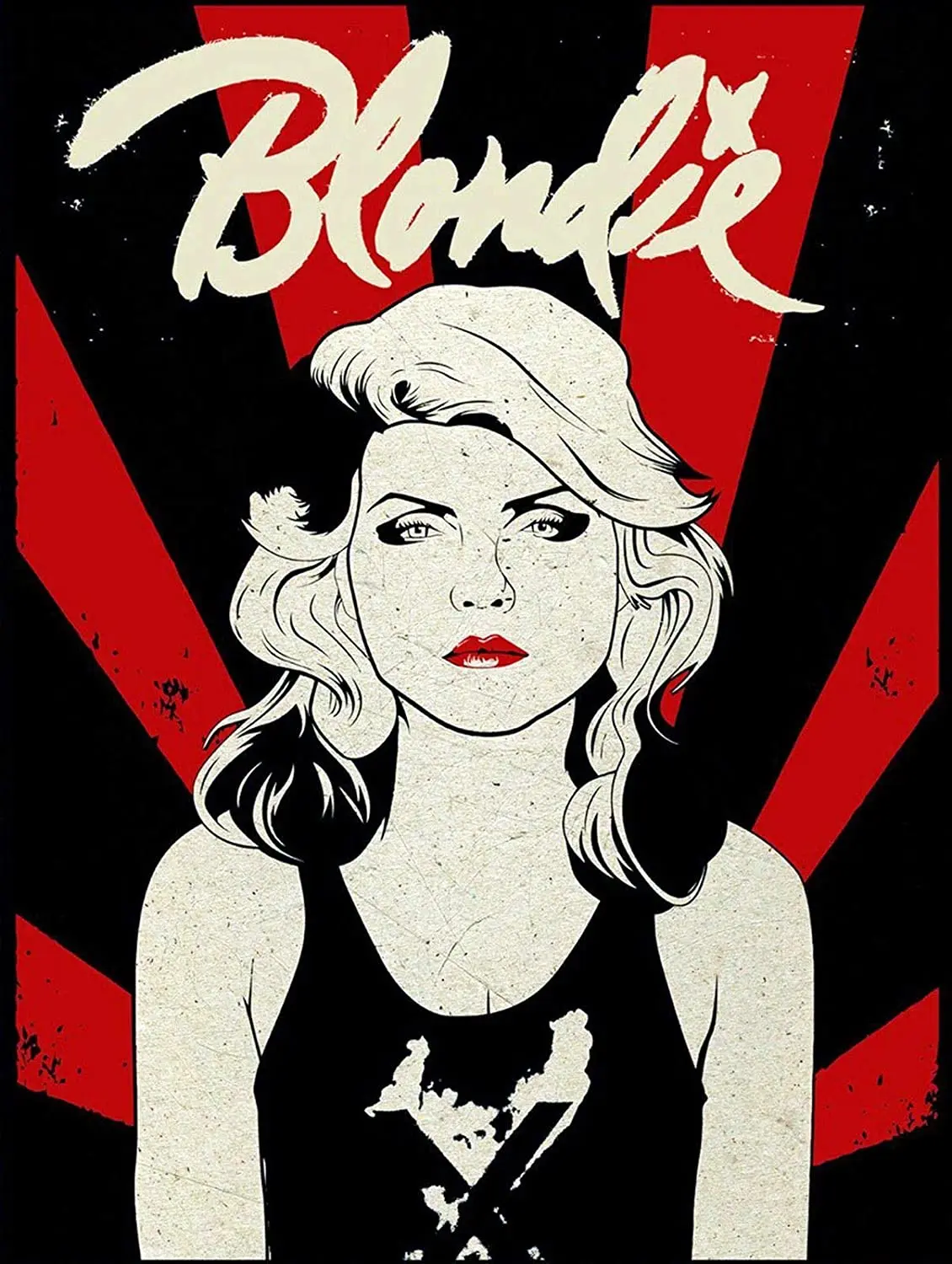 

Blondie металлический жестяной знак 12x8 дюймов Декор