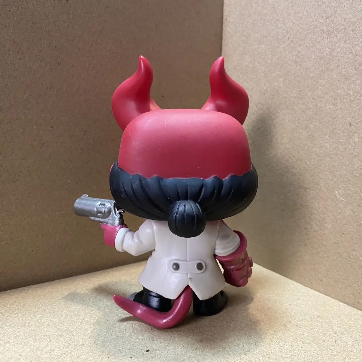 Фото 10 см Q версия фильм Helloboy милая виниловая фигурка модель игрушки Hellboy кукла ручной работы игрушка ручной работы украшение подарок украшение №3