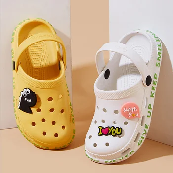 Fashion non-slip couple Croc sandals Girl's anti odor eva Slippers Sandals dual-use breathable bathroom slippers outside wear 1