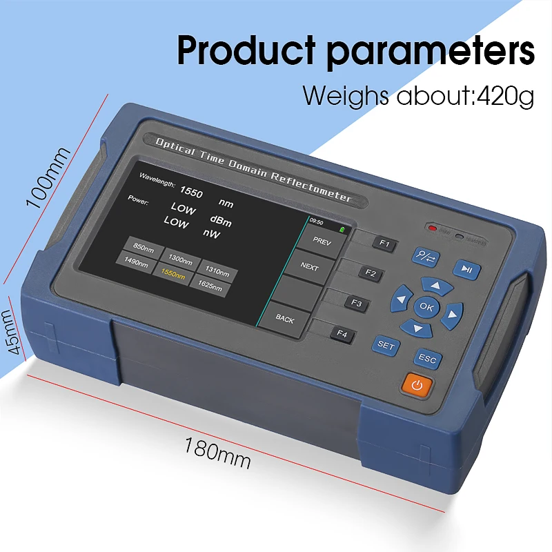 Smart OTDR(Built-in OPM/OLS/VFL)Multifunctional Optical Time Domain Reflectometer Fiber Tester AUA-600U/600A/601U/601A/616U/616A