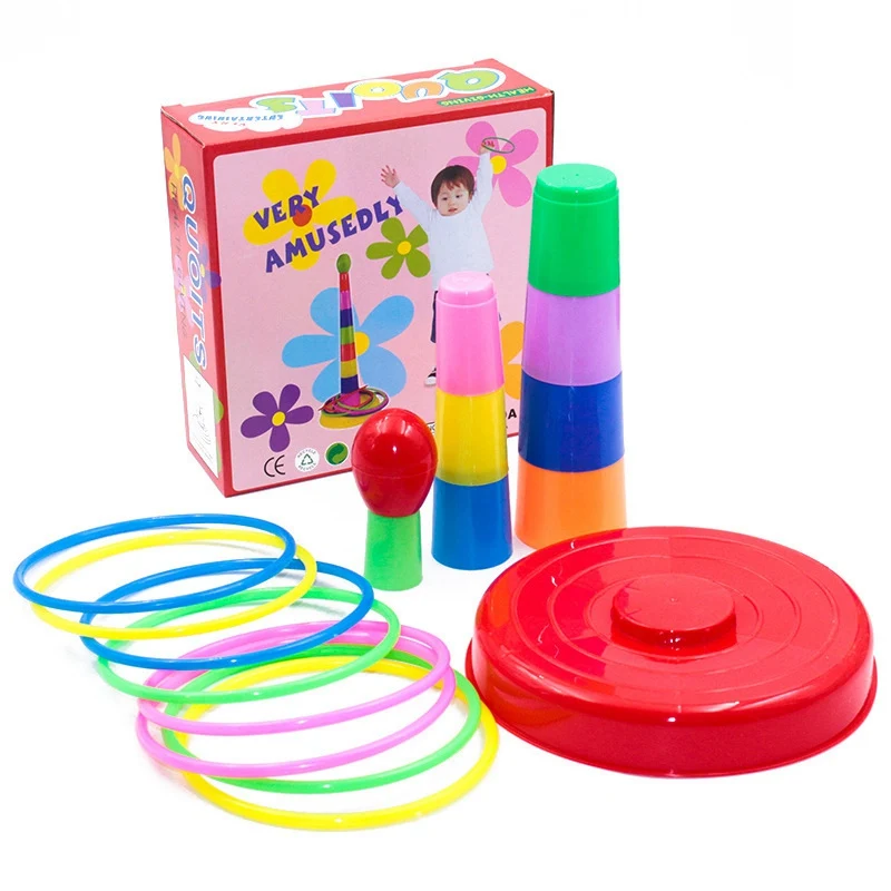 

Children Throwing Games Ring Backyard Outdoor Sports Games Plastic Toss Rings Parent-Child Interactive Circle Layers Early Toys