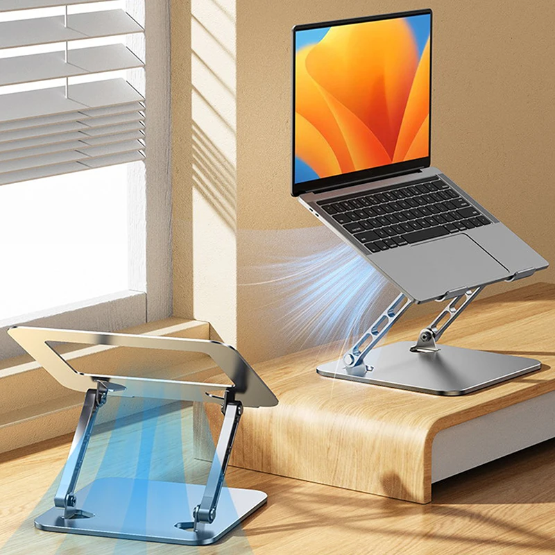 

Laptop Stand Adjustable Carbon Steel Notebook Stand Compatible With 10-17 Inch Laptop Portable Foldable Laptop Riser Holder
