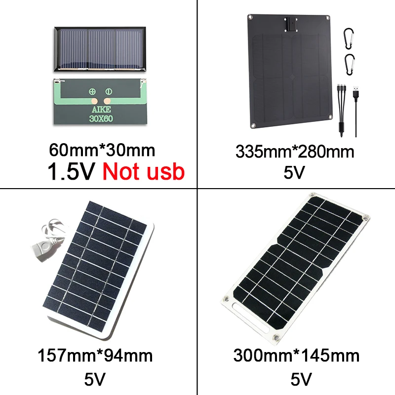 5v high power usb solar panel outdoor waterproof hike camping portable cells power bank battery solar charger for mobile phone free global shipping