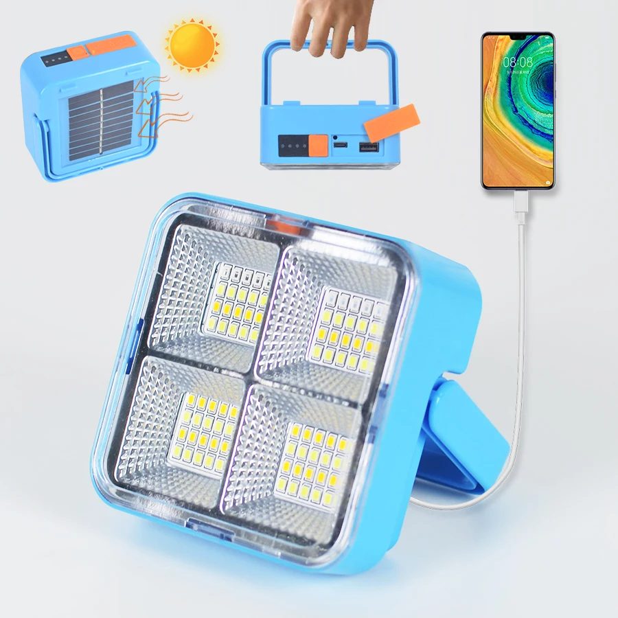 Портативные фонари мощная Солнечная лампа USB аккумуляторная рефлектор прожектор