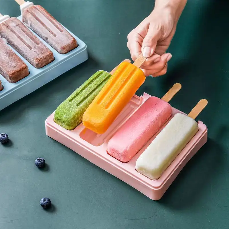 

Ice Cream Molds Silicone Popsicle Mold Freeze Ice Cream Maker DIY Dessert Mould Form For Popsicle Mould Cakesicle Mold Tools