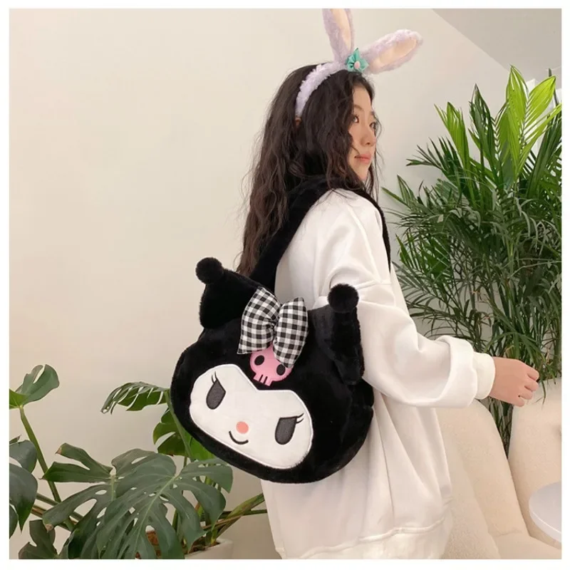 

Sanrios Cinnamoroll аниме Kawaii Ins Милая мультяшная кукла сумка для игрушек большая емкость сумка через плечо Студенческая школьная сумка рождественские подарки