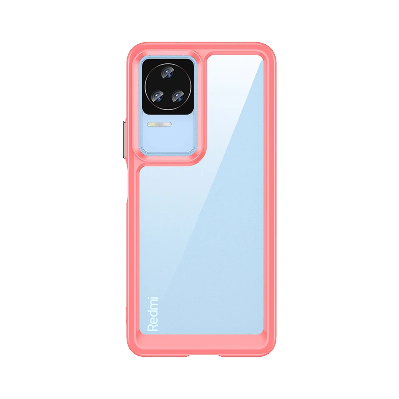 Hard Clear Phone Case For Poco F4 Case For Poco F4 Coque Fundas Translucent Soft TPU Frame Shockproof Phone Bumper For Poco F4
