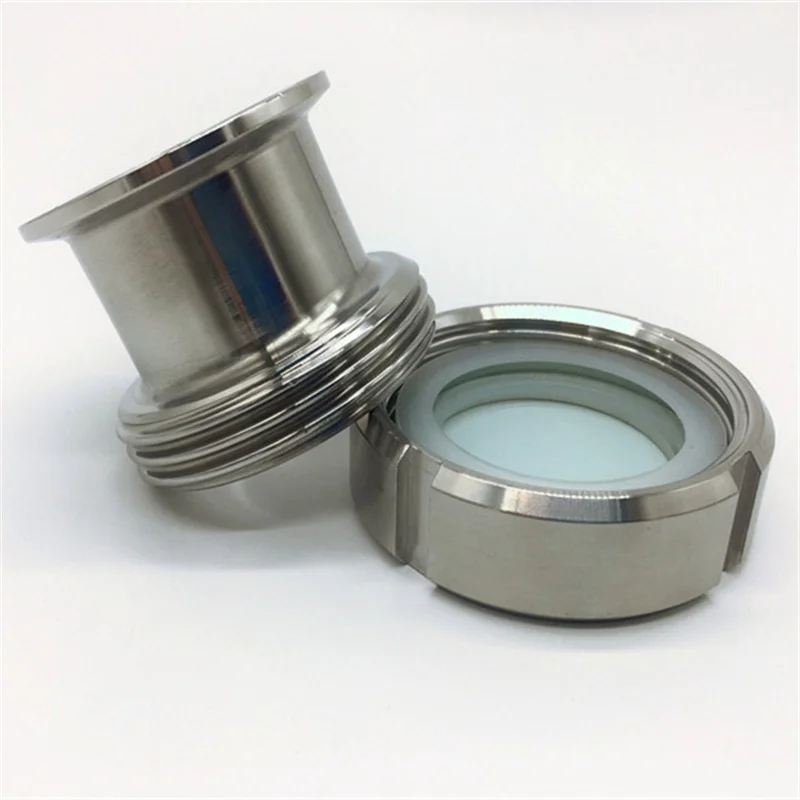 Free Shipping 2''(ID51mm) OD64 304 Stainless Steel Glass Mirror Sanitary Tri Clamp Type Process View Sight | Обустройство