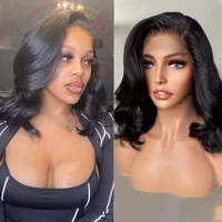 body wave lace front wigs long wavy synthetic lace front wigs black wigs for black women natural hairline heat resistant