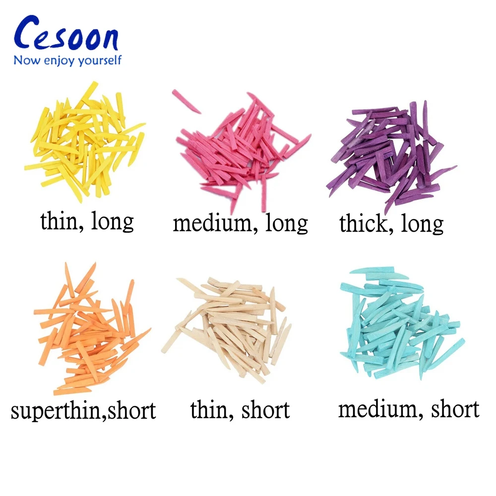 400 шт./коробка одноразовые деревянные клинья