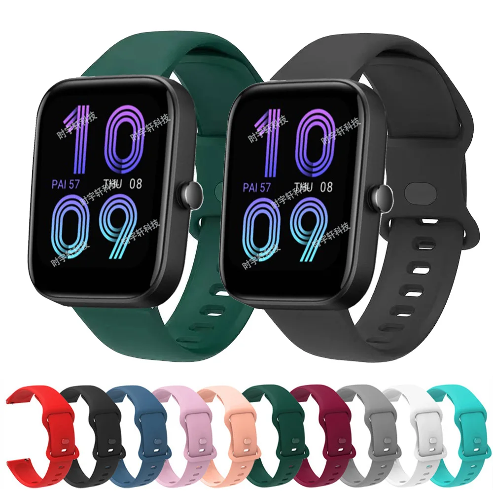 

Ремешок силиконовый для смарт-часов Amazfit Bip 3 и 3 Pro, сменный спортивный браслет для Amazfit Bip U Pro/Bip S/GTS 2 2E, 20 мм