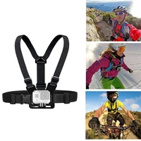 universal sports camera clip holder chest belt strap mount for gopro hero7 6 5 4 xiaomi yi sport cam fix climbing skiing cycling