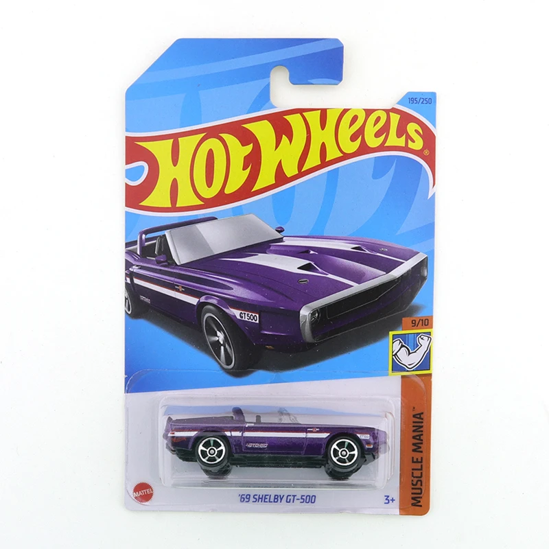 

2023 Hot Wheels 69 SHELBY GT-500 #195/250 Muscle Mania 9/10 Mini Alloy Coupe 1/64 Metal Diecast Model Car