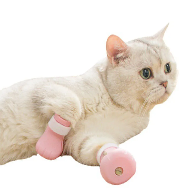 

Cat Feet Set Bath Supplies Washing Anti-Scratch Cut Nails Bath Anti-Scratch Bite Washing Shoes Pet Paw Protector Boots