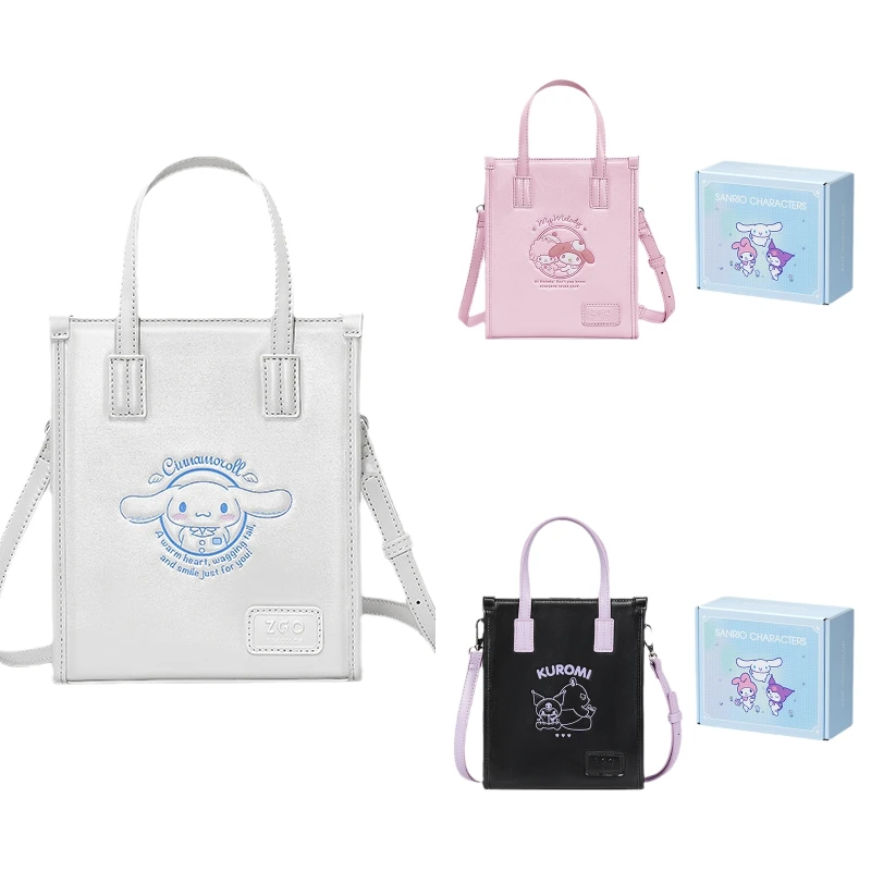 

Sanrioed Cinnamoroll My Melody Kuromi Anime Girl Heart Messenger Cosmetic Bag Kawaii High Capacity Shoulder Bag Fashionable Wild