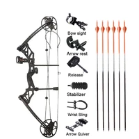 30 70lbs adjustable archery compound pulley bow sets ibo 320fps 80 labor saving for outdoor hunting training competition