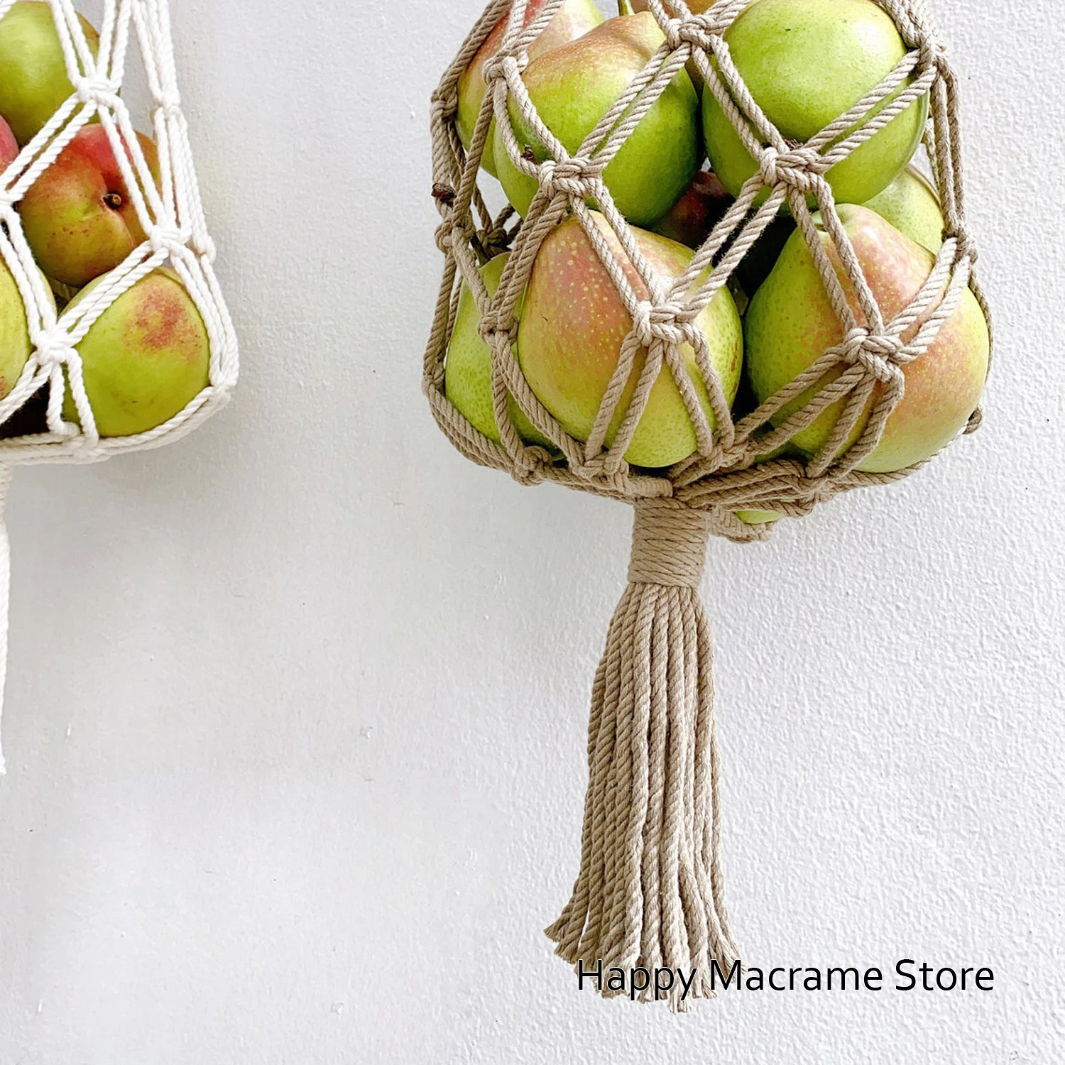 Подвесная корзина для фруктов макраме хранения овощей подвесная картофеля лука