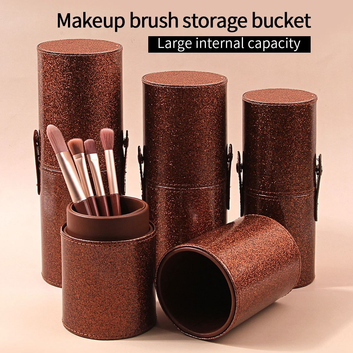 Женский Держатель Для Кистей Макияжа С Водонепроницаемой И Пылезащитной Крышкой