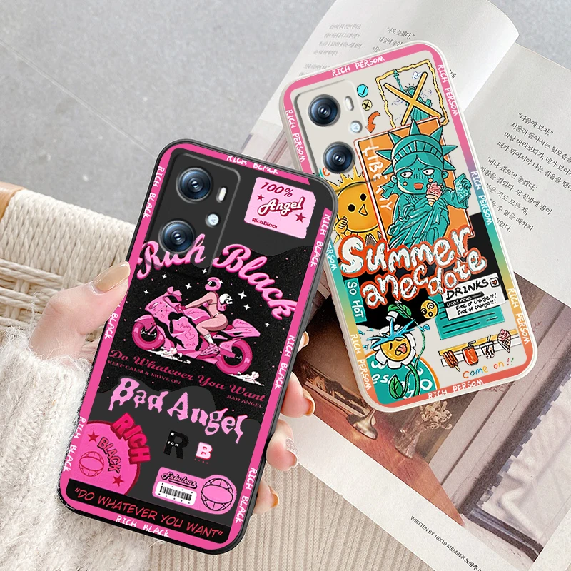 

Luxury Girl Art Cool Poster Phone Case For OPPO A96 A94 A93 A77 A76 A74 A72 A57 A53S A16 A9 Find X5 X3 Lite F21 5G Liquid Rope