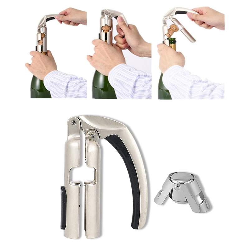 

Beer Bottle Opener Gadget Red Wine Accessories Metal Wine Corkscrew Stainless Steel Waiter Bottle Beer Cap Opener Bar Tool