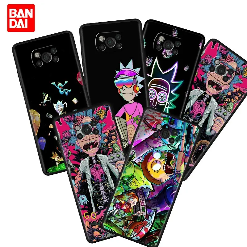 

Ricks Cute Mortys Lovely Case for Xiaomi Mi Poco X3 NFC F3 Redmi Note 9s 9 9A 9C 8 10 11 9T 8T 10T K40 Pro Plus Cover Back Bag