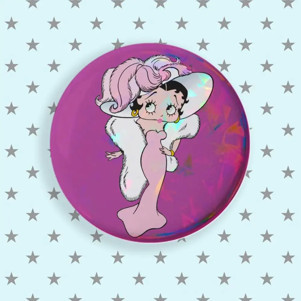 Фото Брошь B-Betty Cute B-Boop, мультяшные значки-пинсы, аксессуары для рюкзаков и шляп, подарок для друга. №5