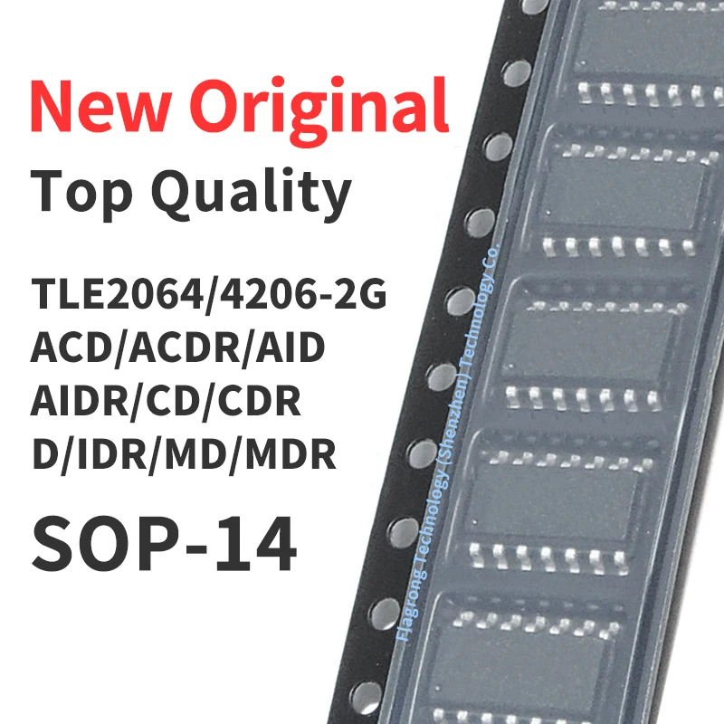 10 PCS TLE2064/4206-2G TLE2064 ACD/ACDR/AID/AIDR/CD/CDR/ID/IDR/MD/MDR SOP14 Chip IC New Original