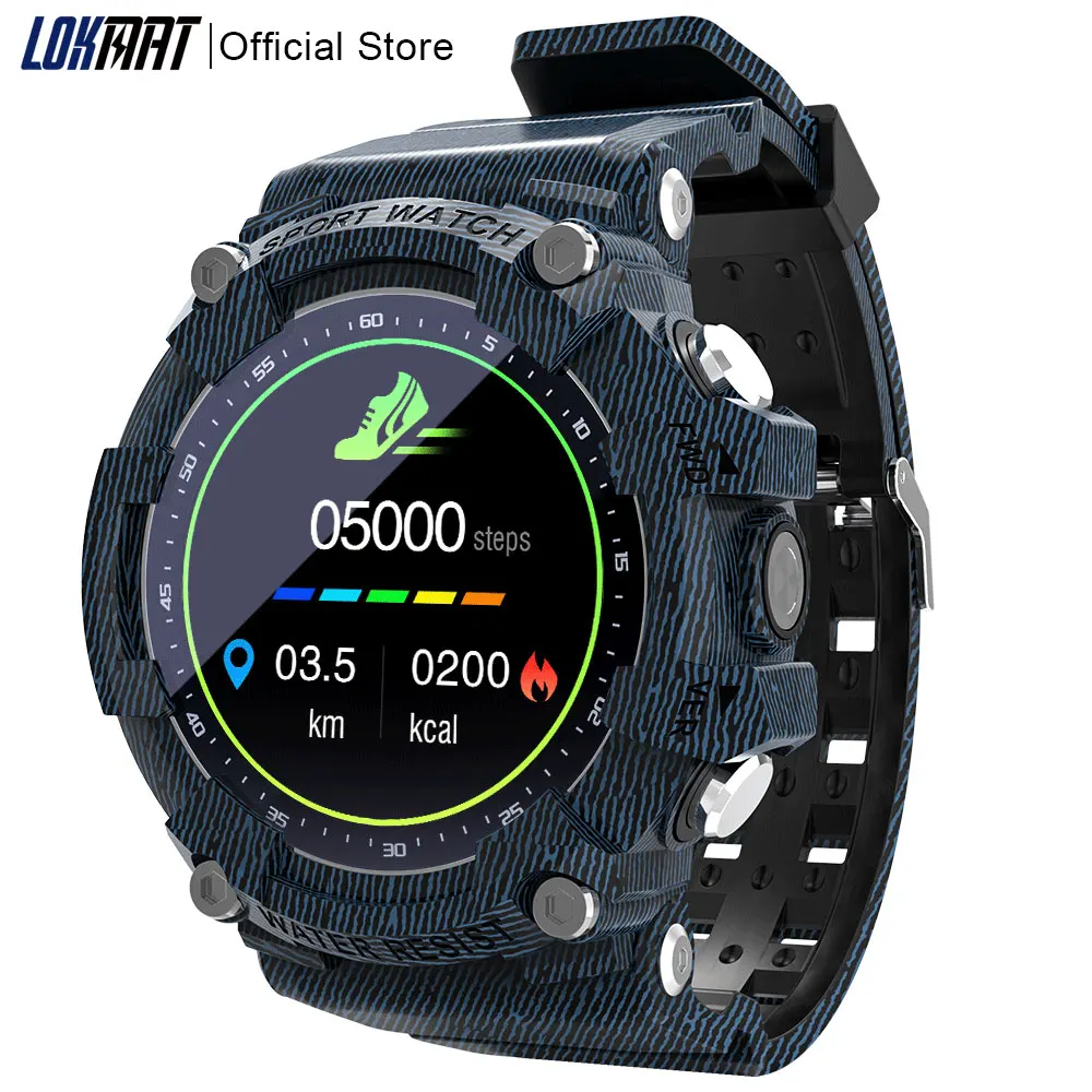 

LOKMAT ATTACK 2 Bluetooth SmartWatch Fitness Tracker Heart Rate Sleep Monitor Message Faceboook Twitter Reminder SmartWatch Men