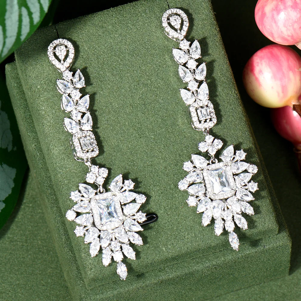 

Роскошные высококачественные длинные большие висячие серьги-подвески для женщин, для вечевечерние, костюмов, для свадьбы, ювелирные издели...