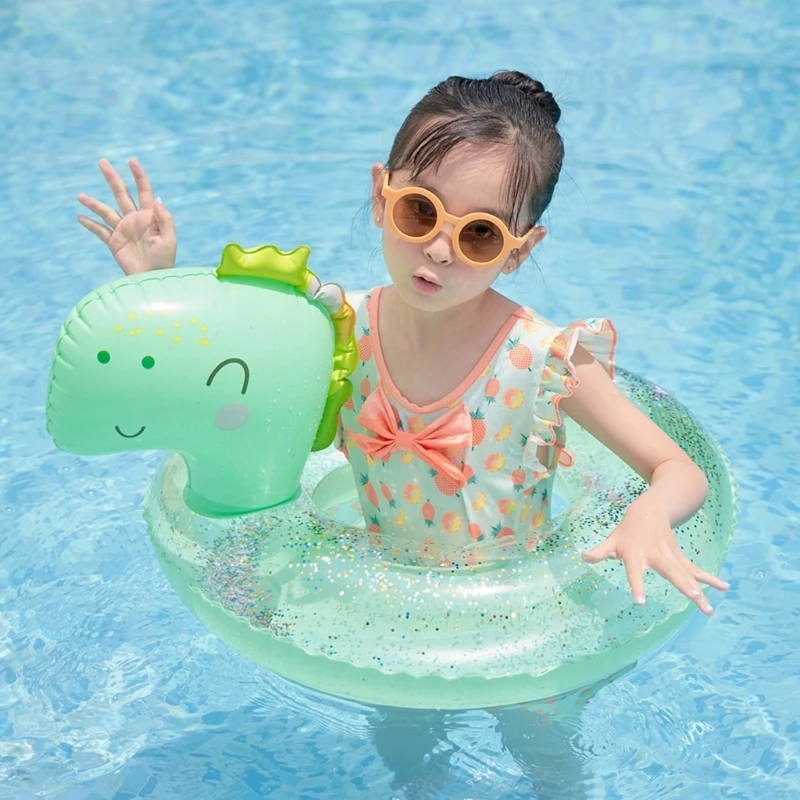 

Dinosaur Pool Rings Baby Pool Swimming Floats for Kids Toddler Inflatable Tubes Summer Water Toy Outdoor Party Accessory