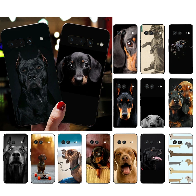 

Phone Case for Google Pixel 7 Pro 7 6A 6 Pro 5A 4A 3A Pixel 4 XL Pixel 5 6 4 3 XL 3A XL 2 XL Dachshund Doberman Dog Case Funda