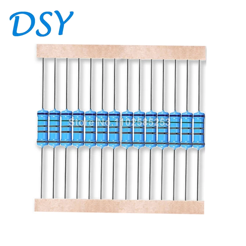 

Металлический пленочный резистор 2 Вт 1%, 20 шт., 2.2R 4.7R 10R 22R 47R 100R 220R 470R 1K 10K 100K 2,2 4,7 22 47 100 220 470 1R Ом ~ 1 м ом