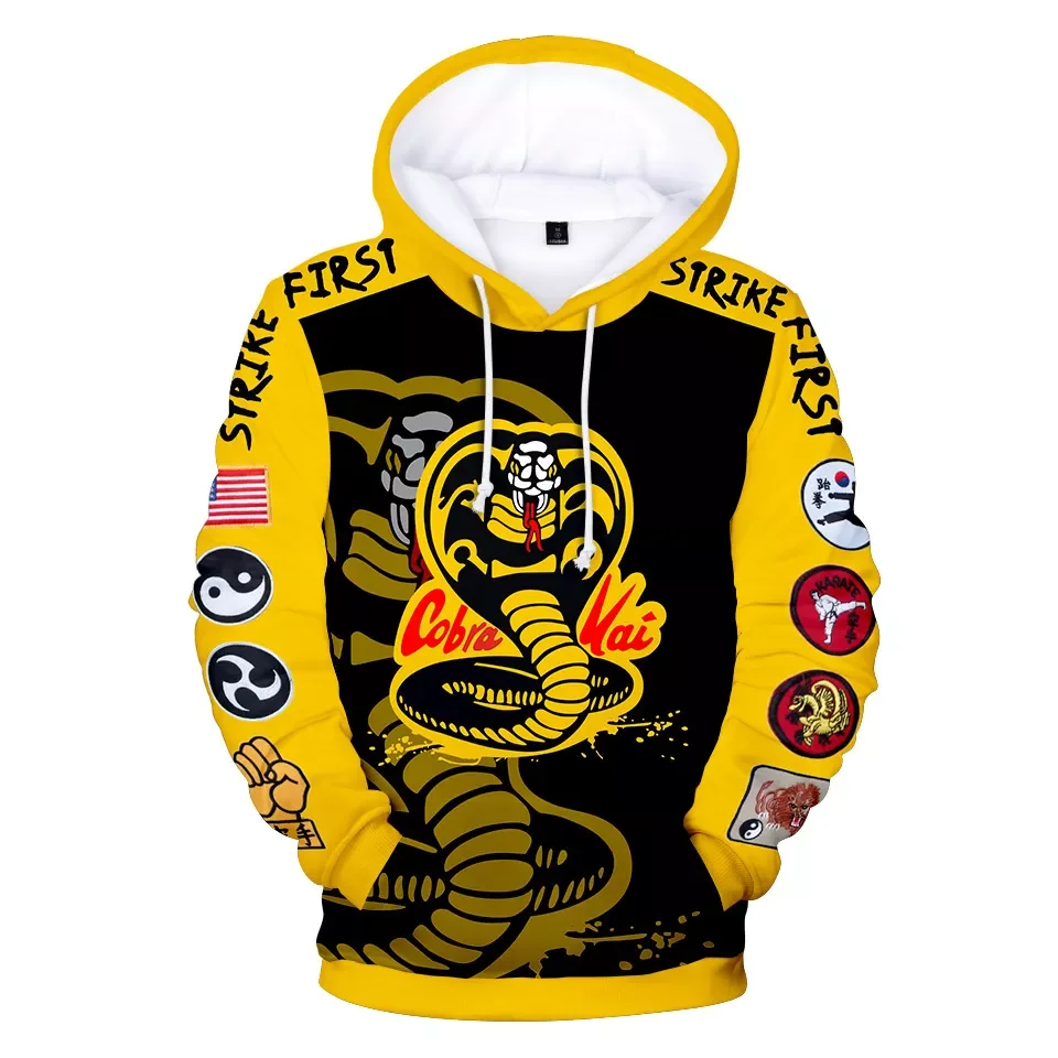 

New2022 Hoodies Cobra Kai TV Series 3D Print Sweatshirt Men Women Casual Streetwear Hoodie Harajuku Kids Boy Girl Coats Clothing