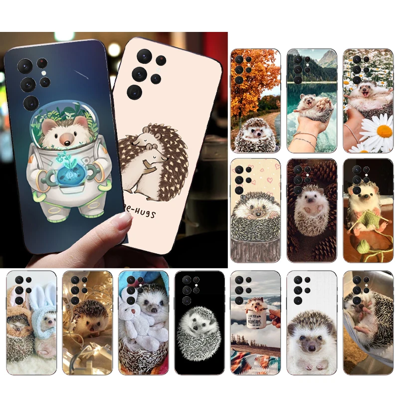 

Phone Case for Samsung Galaxy S23 S22 S21 S20 Ultra S20 S22 S21 S10E S20FE Note 10Plus 20 Ultra Cute Baby Hedgehogs Case