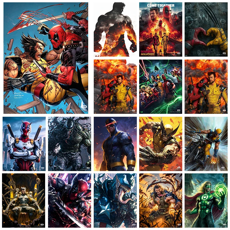 Набор для алмазной живописи 5D сделай сам вышивки крестом супергероя Веном