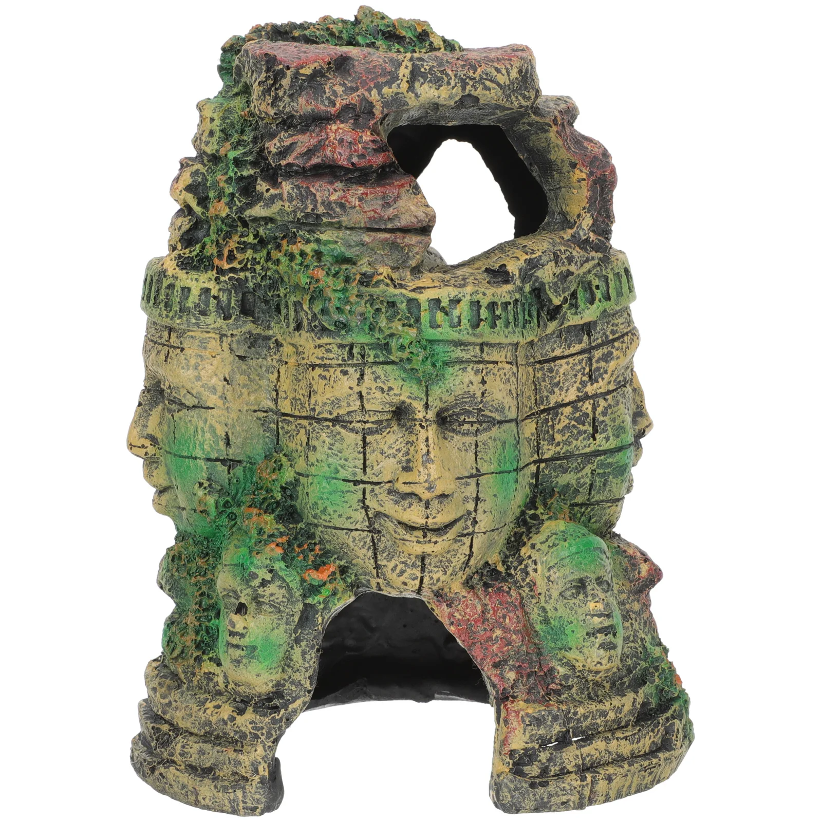 

Reptile Terrarium Decor Cave Hideout Accessory Crate Covers Inch Decorative Household Realisticresin Vivid