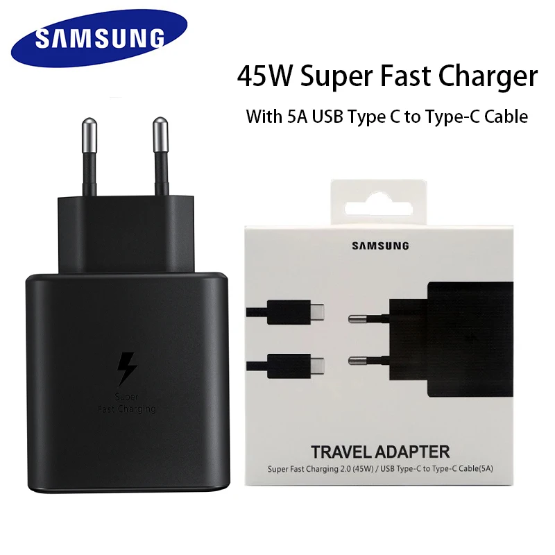 Original Fast Charger 2.0 45W Quick Charge 5A Type C To Type C Cable For Samsung GALAXY Note 10 20 S20 Plus S20 Ultra S21 S22 A9