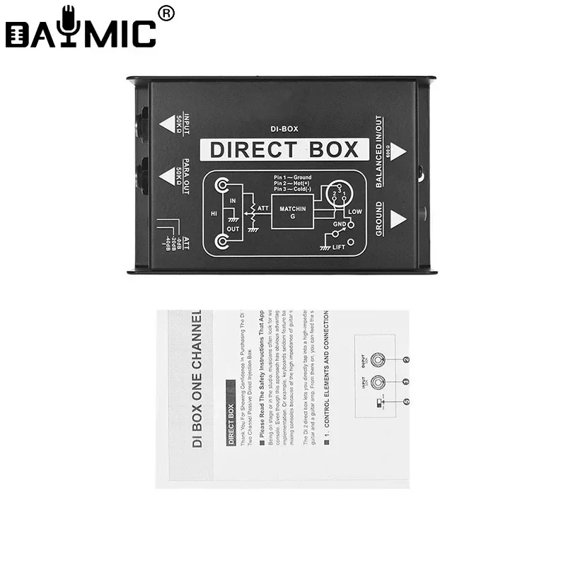 Аудиобокс с прямым впрыском для гитарной бас-клавиатуры