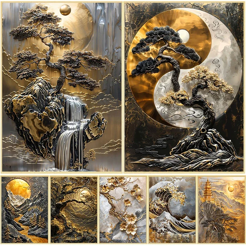 Картина на холсте с цветами сливы размеры в ассортименте