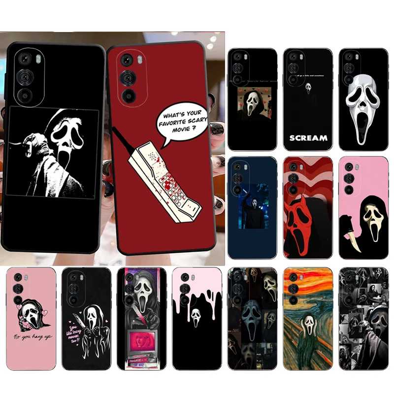 

Ghostface Scream Phone Case for Moto E22i E22 E32 E40 E20 Edge X30 20 Lite 20Pro 30 Neo Ultra Fusion E7Power E7 E6 Plus