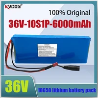 new 36v battery 10s1p 6ah 36v 6000mah 18650 lithium ion battery pack ebike electric car bicycle scooter belt 20a bms 500w