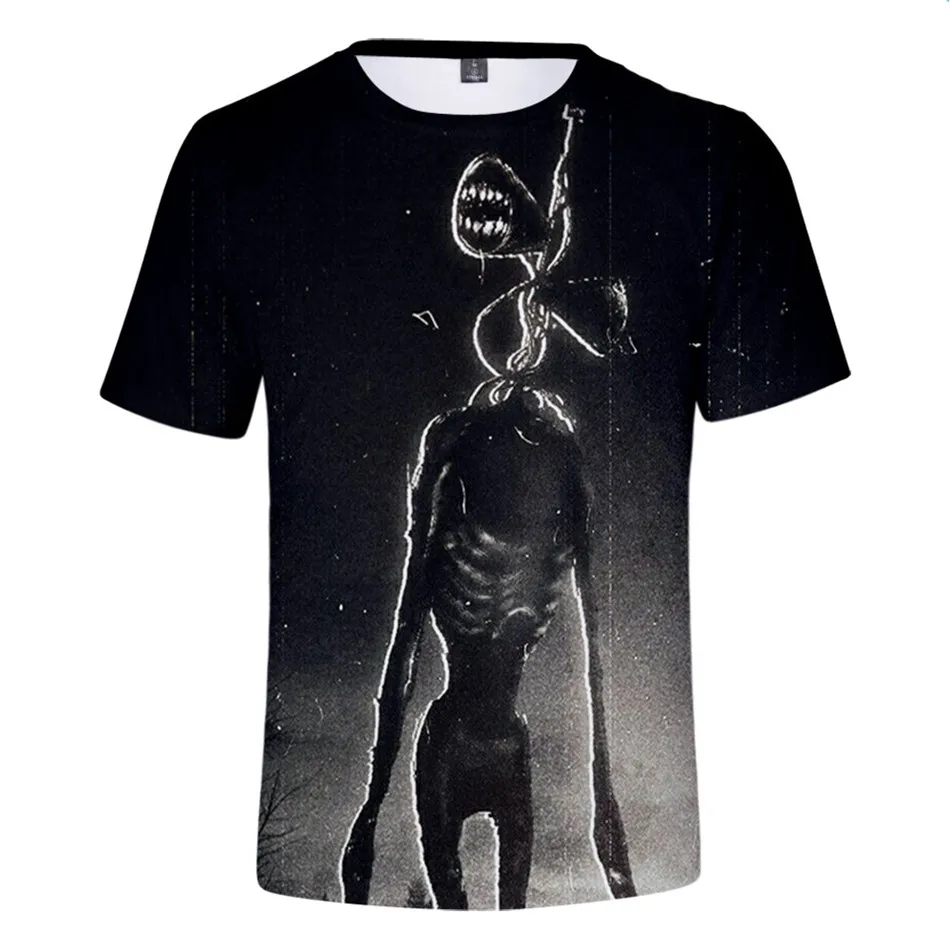 Детская футболка с 3D-принтом головы сирены для малышей мультяшная мальчиков и