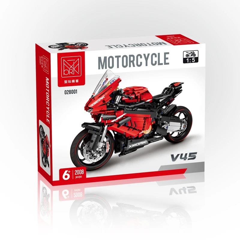 Город МОС модели мотоциклетных автомобилей строительные блоки совместимые с Lego
