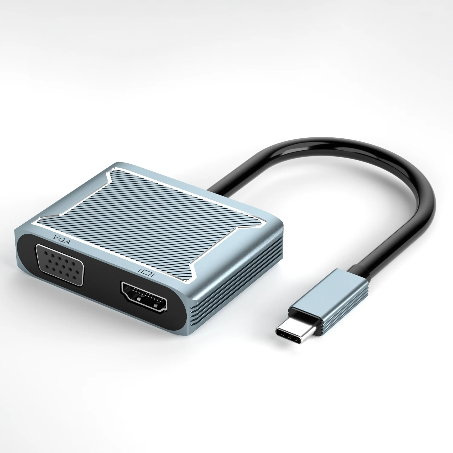 

USB-концентратор 4K 60 Гц Тип C к HDMI VGA 2,0 RJ45 PD 100 вт адаптер для Macbook Air Pro iPad Pro M2 M1 аксессуары для ПК
